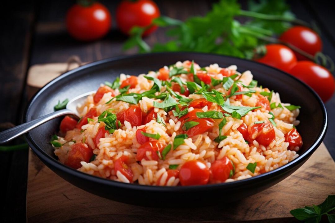 Ingredients required for Tomato Rice Recipe