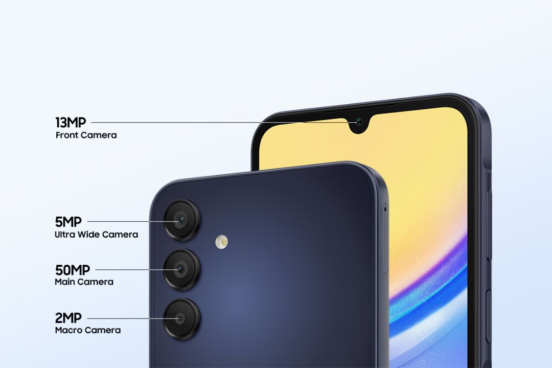 Galaxy A15 5G Back and Front Camera