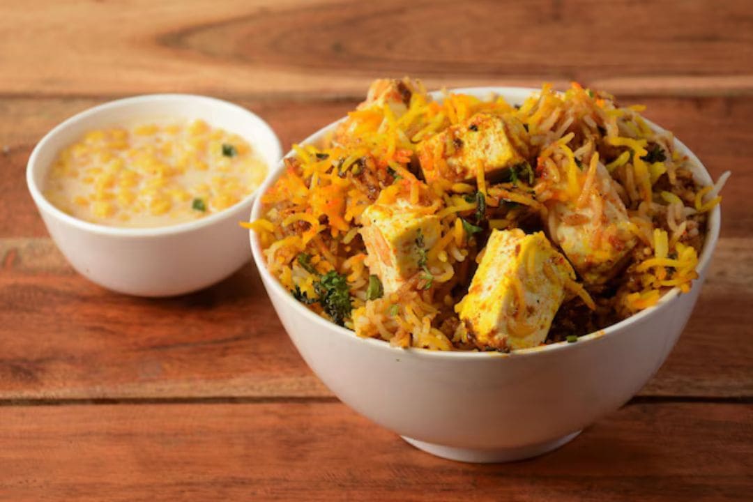 Saffron Paneer Biryani