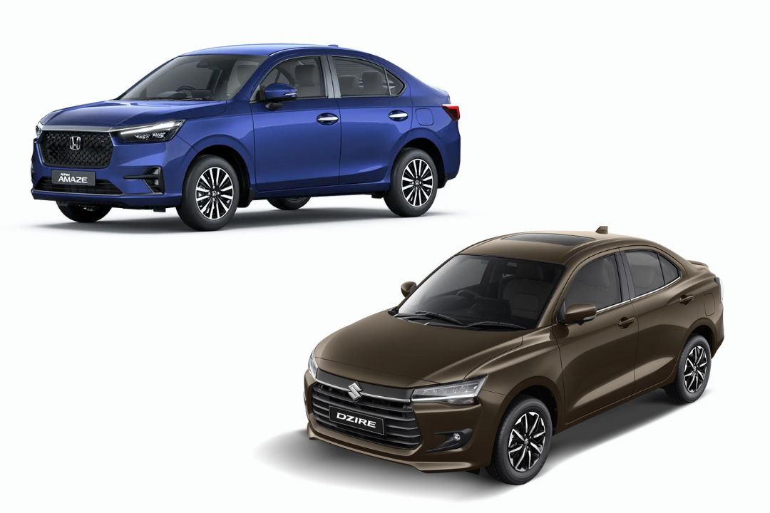 Honda Amaze vs Maruti Dzire सेफ्टी फीचर्स